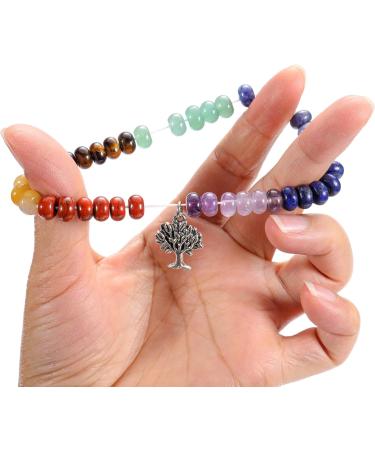 Go 7 Chakra Bracelet | Natural Gemstone Yoga & Healing Bracelet for Women | Reiki Energy Therapy - Buy Online on GoSupps.com