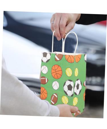 KOMBIUDA 12pcs Gift Bag Tote Bouquet Bags Football Paper Bags Wrapping Bags for Presents Bags for Shop Tea Coffee Sugar Canisters Packing Bags Big Bag Kraft Paper Container Candy - Buy Online on GoSupps.com