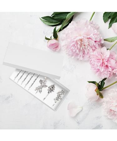 8-Piece Rhinestone Bridal Hair Clips - Crystal Leaf Wedding Pins for Brides & Bridesmaids - Buy Online on GoSupps.com