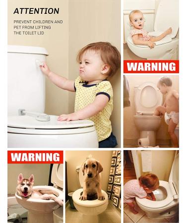Child Safety Toilet Lock - Gapless Design, Baby Proof with 2 Extra Strong 3M Adhesives, Easy Installation, White - 1 Pack - Buy Online on GoSupps.com