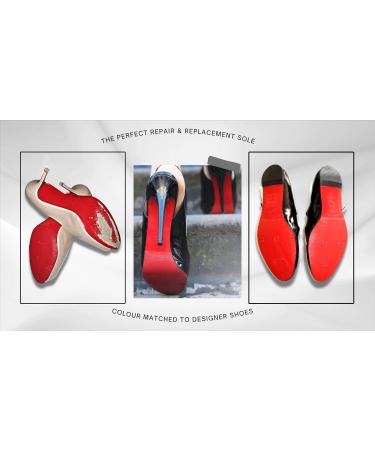 Save Your Sole - Vibram Sole Replacement & Repair Red Shoe Sole Protector for Louboutin Shoes for Women Shoe Protector with Anti Slip Shoe Grips (Red Bottom Protectors Full Size Rubber) - Buy Online on GoSupps.com