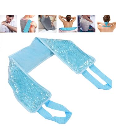 Naked Cooling Battery Necklace - Reusable Cold Compression Pack for Neck Pain Relief | Plush Back Sky Blue - Buy Online on GoSupps.com