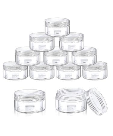 Pinsheng 50-Piece Clear Empty Cosmetic Containers - 5ml Travel Cream Jars with Lids Nail Art Jars & Spatula for Lip Balm & Lotion - Buy Online on GoSupps.com