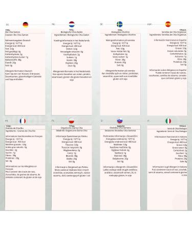 Wholefood Earth Organic Chia Seeds 500g - Raw, GMO-Free, Vegan, High Fibre - Certified Organic - Buy Online on GoSupps.com