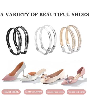 Multi-Color Heel Straps for High Heels | Removable & Installation-Free Elastic Straps | Anti-Loosening Shoe Replacement Accessories - Buy Online on GoSupps.com