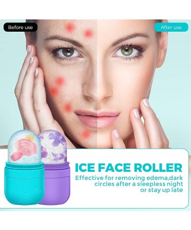 AURUZA 2PCS Ice Roller Mold for Face - Facial Ice Roller for Puffiness Relief and Skin Care - Shrink Pores and Enhance Beauty - Buy Online on GoSupps.com