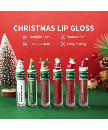 Christmas Lip Gloss Full Plumping Lip Cream Plumping Lip Gloss Enhancing Tinted Plumper Lip Balm and Moisturizing Lip Treatment Formulated Makeup Gift - Buy Online on GoSupps.com