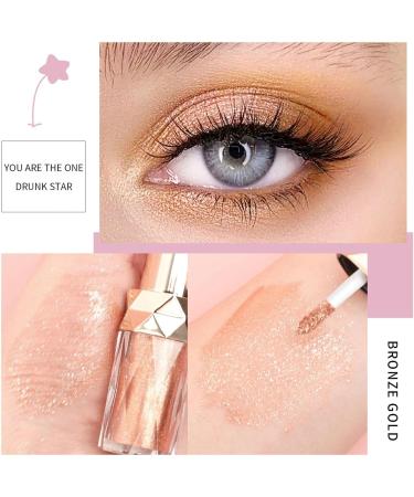 Liquid Eyeshadow - High Pigment Shimmer Eye Shadow - Long-Wearing Eyebrow Shadow with 6 Colors for Daily 04 - Buy Online on GoSupps.com