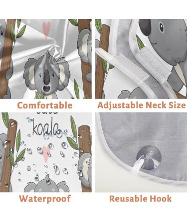 Cartoon Koala Beard Bib Apron - Non-Stick Waterproof Hair Catcher for Men | Grooming Cloth with Suction Cups | Perfect Gifts for Men - Buy Online on GoSupps.com
