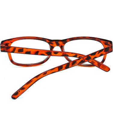 Suertree Reading Glasses +2.00 Magnification | Spring Hinge Computer Glasses for Men and Women | Black Square Presbyopic Reader Glasses - Buy Online on GoSupps.com