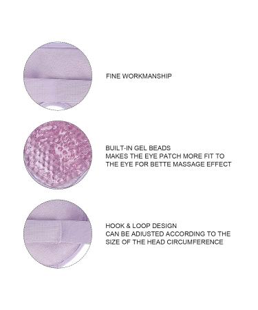 Cooling Gel Bead Eye Mask for Kids & Adults - Reusable Hot/Cold Compress Eye Pack for Swelling Relief - Washable & Easy to Clean (Purple) - Buy Online on GoSupps.com