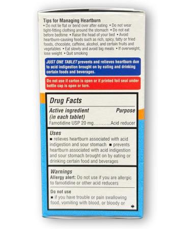 FUSION SHOP STORE Smart choices meaningful life! Famotidine 20mg Tablets- Maximum Strength 25ct (Pack of 1) - Buy Online on GoSupps.com