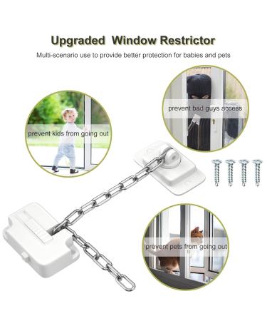 Buy Aosite Window Fuses for Children - Door Window Backups Drawer Locks & No-Drill Door Locks - 2 Pack White - Buy Online on GoSupps.com