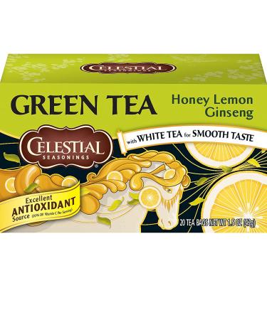 Celestial Seasonings Honey Lemon Ginseng Green Tea Bags, 20 ct (CELESTIAL618199)