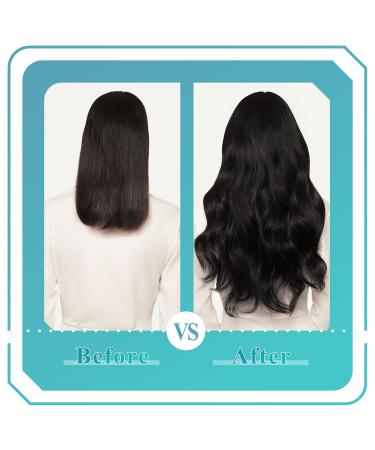 Fshine Tape-In Extensions | Real Black Remy Hair | 40cm | 20 Pieces | 50g | Deep Black #1B - Buy Online on GoSupps.com