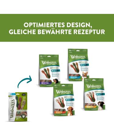 Whimzees Natural Grain-Free Dental Care Treats for Medium Dogs - 12 Couch Sticks (360g) - International Shipping Available - Buy Online on GoSupps.com