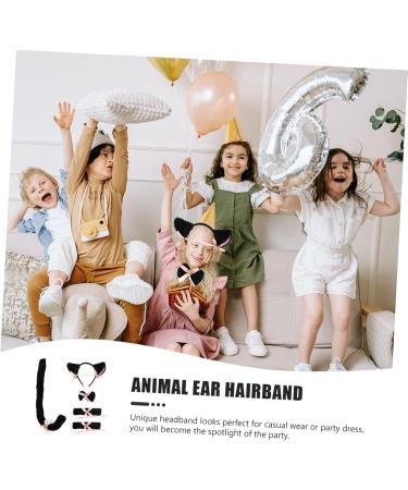 PLAFOPE 1 Set Cat Ears Headband Animals Ear Headband Animals Tail Prop Animal Cosplay Accessories Festival Tail Decor Costume Party Prop Party Decors Dress up Costume Animal Ear Hairband - Buy Online on GoSupps.com