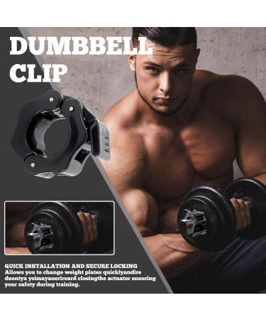 Wiyety 8-Piece Dumbbells Set | 30mm Quick Lock Barbell Collars for Weightlifting | Durable Black Dumbbell Closure & Clips - Buy Online on GoSupps.com