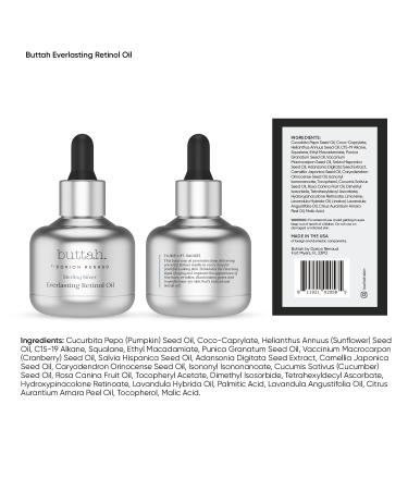 Buttah Skin Sterling Silver Kit - Everlasting Retinol Oil Awakening Eye Cream & Face Wand for Radiant Beauty | International Shipping Available - Buy Online on GoSupps.com