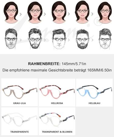 Shop Lanomi Fashion Half-Frame Reading Glasses - Blue Light Filter UV400 Protection Pink Frame & Tortoise Arm - Perfect Visual Aid for Men & Women - Buy Online on GoSupps.com