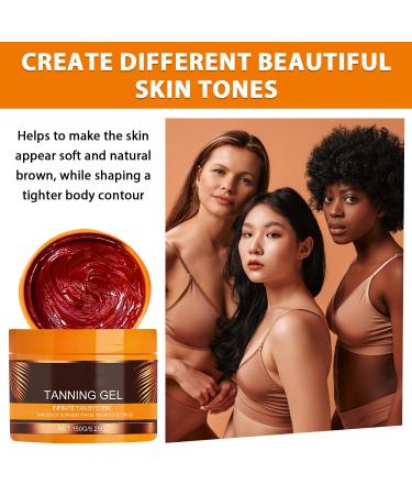 Luxury Intensive Tanning Gel Natural Tanning Accelerator Cream Gel For Sunbeds & Outdoor Sun(2PCS) - Buy Online on GoSupps.com