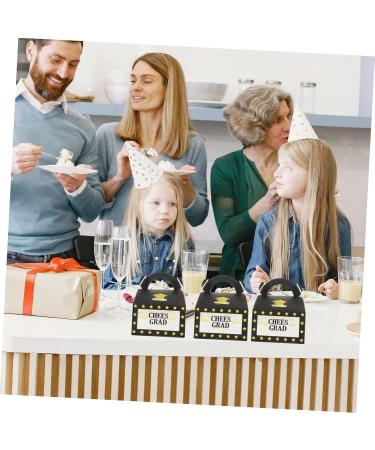 Gatuida 50pcs Box Graduation Season Candy Box Delicate Bag 11X8X6CM Black - Buy Online on GoSupps.com