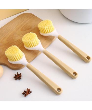 Kitchen Brush - Counter Cleaning Scrubber with Long Handle | Multifunctional Oil- Pots Brushes for Washing Faucets Pans Stoves Home Use - Buy Online on GoSupps.com