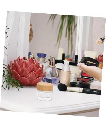 minkissy Bamboo Lid Cream Bottle Containers with Lids Sample Jars Lip Balm Containers Cosmetic Containers Cosmetic Cream Jar Refillable Cream Jar Empty Cream Jar Glass Wood Travel - Buy Online on GoSupps.com