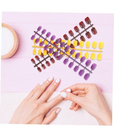 Ipetboom 12 Sets Fake Nails Tips Glue Stick on Nails Press on Short Nails Press on Fake Nails False Toenails Nails for Women False Nails False Nail Tips Press on Nails Manicure Nail Piece - Buy Online on GoSupps.com