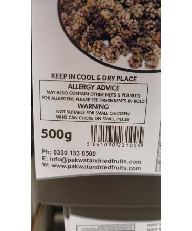 Dark Mulberries Loose - Sweet Nutrient-Rich Superfood Snack Siah Toot Mulberries Black Mulberries Dark Mulberries Loose in Bulk Perfectly Selected for Optimal Quality & Condition (500g) - Buy Online on GoSupps.com