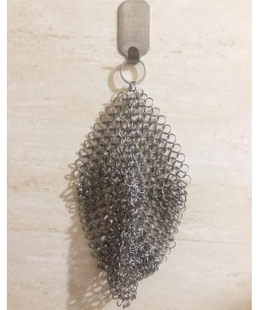 316 Premium Stainless Steel Cast Iron Cleaner & Scrubber - For Skillets, Dutch Ovens, Grill Pans - 8 Inch Hexagon - Buy Online on GoSupps.com