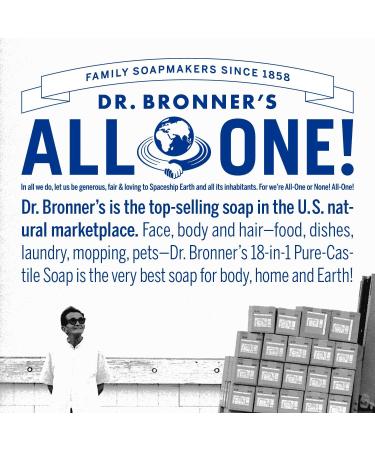 Dr. Bronner's Peppermint Pure-Castile Bar Soap - Organic, Fairtrade, Vegan - 140g Bar (1 Pack) - Buy Online on GoSupps.com