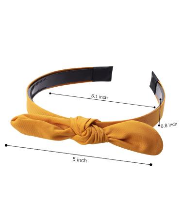 Ondder Women's Headbands 6 Pack with Bunny Ear Cute Bow - Fashion Hair Band for Ladies and Girls - Buy Online on GoSupps.com