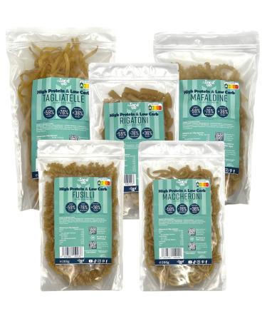 Locawo High Protein & Low Carb Box Pasta Lovers | Up to 74% fewer carbohydrates | up to 12 times the amount of fiber | Vegan