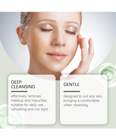  XUSHAOLUN Mugwort Zero Film Cleansing Oil Double Gentle Facial Cleansing Zero Film Oil-Based Makeup Remover Mugworth Serum Deep Cleansing Moisturizing Facial Cleanser (5CPS) - Buy Online on GoSupps.com