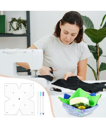 3 Sizes Bowl Cozy Sewing Pattern Template Set | Clear Acrylic & Water Soluble Pen | Quilting Stencil & Batting Included - Buy Online on GoSupps.com