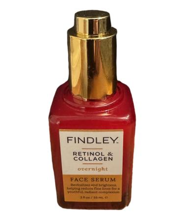 Findley Retinol + Collagen Face Serum Brightening | Anti-Aging Serum with Revitalizing & Youthful Glow Benefits Reduces Fine Lines & Wrinkles 2 Fl Oz