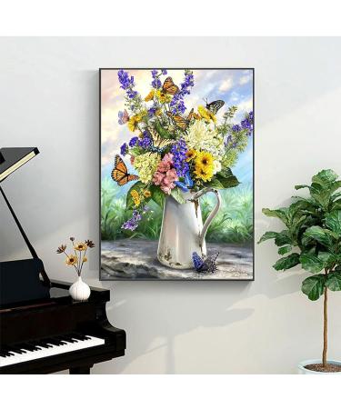 Amphol Flower Paint by Number Kit - DIY Adult & Kids Painting Set for Home Decor - 16x20 Inch, FLOWER01 - Buy Online on GoSupps.com