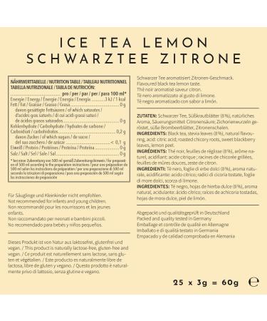 720 DGree Infuuzed Taste Iced Lemon - 25 Bags (12.5L) - Zero Calorie No Sugar Refreshment | Perfect for Your Drinking Bottle - Buy Online on GoSupps.com