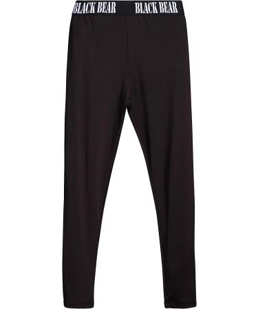 Black Bear Boys' Thermal Underwear Set - 2-Piece Base Layer Long Sleeve T-Shirt and Long Johns (Heather Grey/Black, Size 12-14) - Buy Online on GoSupps.com