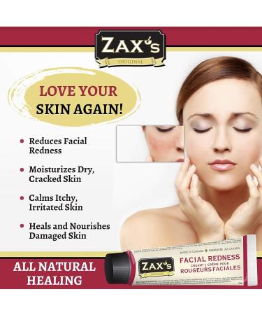 Zax's Facial Redness Cream for Windburn, Rosacea & Dehydrated Skin - Pharmacist Developed with Natural Ingredients - Buy Online on GoSupps.com