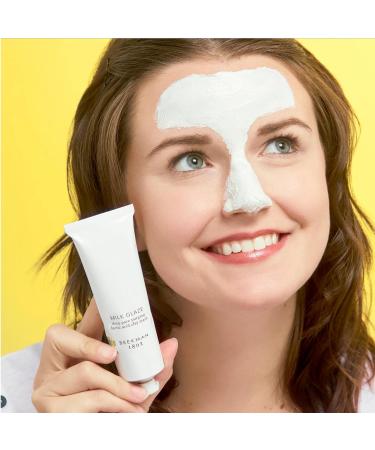Beekman 1802 Milk Glaze Clay Face Mask - 10% Lactic Acid Dead Sea Mud & Kaolin Fragrance-Free Sensitive Skin 2.3 oz Cruelty Free - Exfoliate & Purify Pores - Buy Online on GoSupps.com