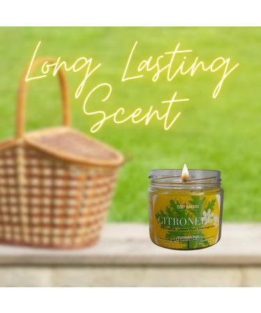 Handmade Citronella Scented Candles - Strongly Scented Outdoor Aromatherapy - USA Made (12 oz - Buy Online on GoSupps.com