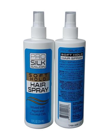 Pro Silk Salon Soft Hold Hair Spray Argan and Coconut Oils 12 fl oz(Pack of 2) - Buy Online on GoSupps.com