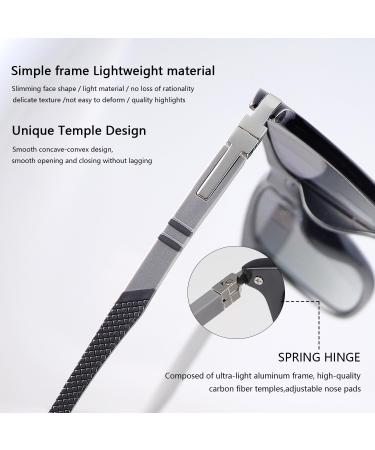 MIRYEA Polarized Bifocal Reading Sunglasses - UV Protection Anti-Glare Blue Light Blocking - Lightweight Tinted Shades for Men & Women - Perfect for Outdoor & Driving - 1.5x Black Lens - Buy Online on GoSupps.com