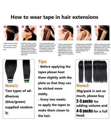 Elailite Invisible Tape In Extensions - Remy Real Human Hair 20pcs Dark Brown 35cm 20g - Best Tape Hair Extensions for a Natural Look - Buy Online on GoSupps.com