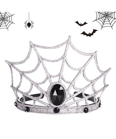 Halloween Headband Halloween Makeup Hair Accessories Halloween Party Hair Accessories Halloween Headbands for Halloween Dancing Party Cosplay Masquerade Decoration (silvery one size) Silvery One Size