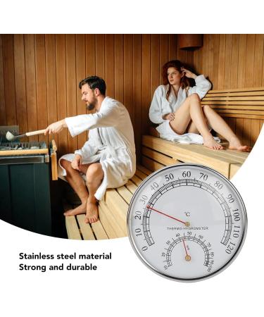 2-in-1 Thermo Hygrometer - High Accuracy Sauna Thermometer & Hygrometer 0 120 C Mechanical with Clear Scale | Worldwide Shipping - Buy Online on GoSupps.com