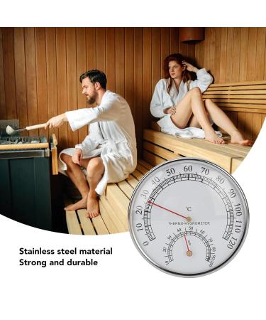 High-Precision 2-in-1 Thermo Hygrometer & Household Thermometer | Sauna Space Thermometer 0-120 C | Clear Scale Measuring Device for Home - Buy Online on GoSupps.com