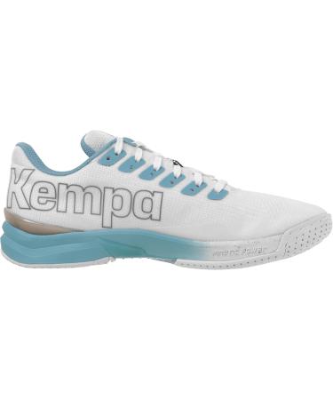 Kempa Unisex Attack Pro 2.0 W Game Changer Handball Shoes - White Aqua - Size 39.5 EU | Top Sports Sneakers for International Shipping - Buy Online on GoSupps.com